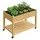 Relaxdays Hochbeet auf Rollen 565 x 105 x 84 cm Braun