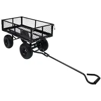 VidaXL Gartenwagen Schwarz 250 kg