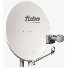 Fuba DAL 804 G Sat Anlage Antenne Schüssel Spiegel Quad DEK 417 4 Teilnehmer Alu Satellitenschüssel Sat-Spiegel Grau 
+ Fuba DEK 417 Quad LNB fü