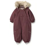 Wheat Schneeoverall "Snowsuit Nickie Tech", Mädchen, Gr. 98, N-Gr, lila (lila dawn), Obermaterial: 100% Polyester. Fleece: 100% Polyester. Futter: 100% Polyester. Wattierung: 100% Polyester, normal, Overalls, wasserdicht, atmungsaktiv und leicht wattiert