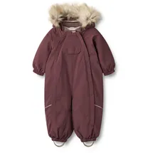 Wheat Schneeoverall "Snowsuit Nickie Tech", Mädchen, Gr. 98, N-Gr, lila (lila dawn), Obermaterial: 100% Polyester. Fleece: 100% Polyester. Futter: 100% Polyester. Wattierung: 100% Polyester, normal, Overalls, wasserdicht, atmungsaktiv und leicht wattiert
