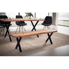 MID.YOU Sitzbank Esszimmerbank Braun 160 x 40 x 45,5 cm