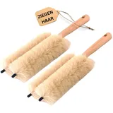 Novaliv 2X Heizkörperbürste Rippenheizkörper Heizungsbürste Heizkörper Reinigungsbürste 29x8x5cm IDEAL als Heizung Reinigungsbürste Rippen 2-Fach Gabel Heizkörper-Staubwedel dustoff