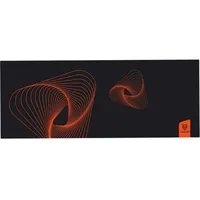 COFI Mauspad PD 684 XXXL in Schwarz 90x35 cm mit orangen Mustern Gaming Mauspad