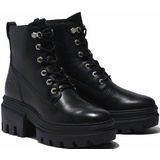 Timberland Womens Mid LACE UP BOOT jet black 9 Wide Fit