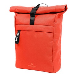 Walker Schulrucksack Roll Top Kunstfaser rot
