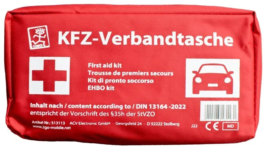 2GO 513113 Verbandskasten Erste-Hilfe-Set Auto