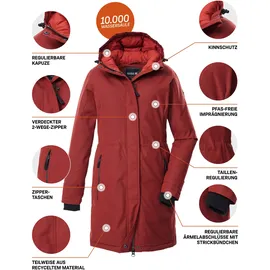 G.I.G.A. DX Damen Funktionsparka mit Kapuze GW 22 WMN PRK, dunkel feuerrot, 50 43357-000