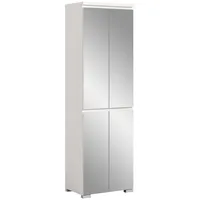 Möbelando Schuhschrank >Shoelove< in Weiß - 60x193x40cm (BxHxT)