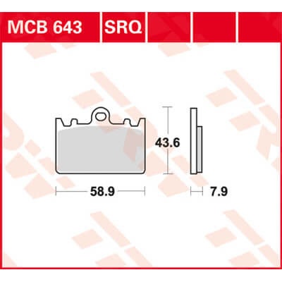 TRW Lucas Remblok MCB643