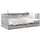 vidaXL Tagesbett mit Schubladen 100 x 200 cm grau