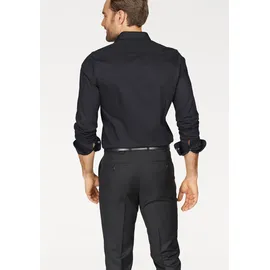 Olymp Level Five body Fit Businesshemd mit extra langem Arm, Black, 42L