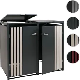 MCW Mülltonnenverkleidung O67 122 x 132 x 84 cm anthrazit