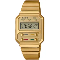 Chronograph CASIO VINTAGE Armbanduhren goldfarben Damen Quarzuhr, Armbanduhr, Damen, Herren, digital, retro, Stoppfunktion