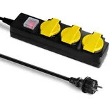 Trotec Steckdosenleiste PVP3 2 m Schwarz 1 St.