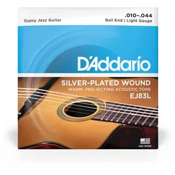 D’Addario EJ83L - Acosutic Gypsy Jazz, Ball End | 010-044 - Saiten Westerngitarre