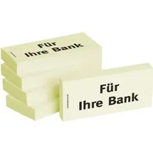 Bizstix Haftnotizen "Für Ihre Bank" (5 Stk.)
