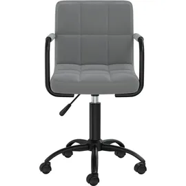 vidaXL Bürostuhl Samt Dunkelgrau