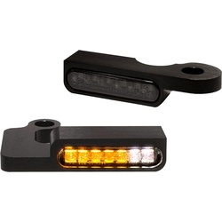 Heinz Bikes Stripes, clignotants/feux de position sur le guidon - Noir