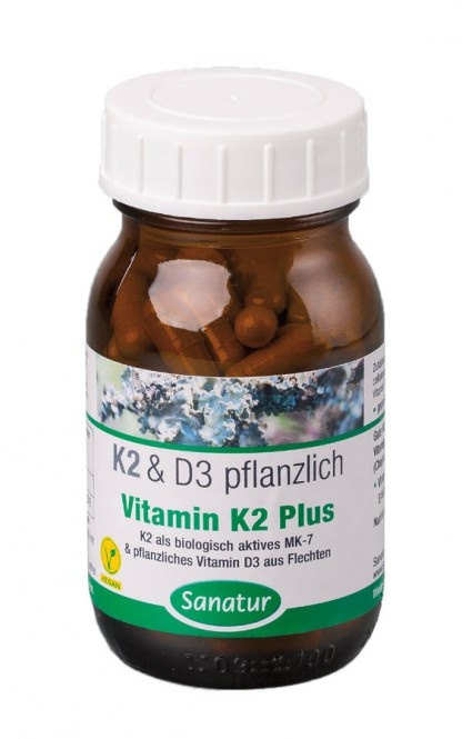 Sanatur Vitamin K2 Plus Vitamin D3 Kapseln (90St)