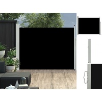 vidaXL Ausziehbare Seitenmarkise 140 x 500 cm schwarz