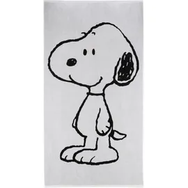 VOSSEN Snoopy Beach Strandtuch 100 x 180 cm schwarz