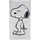 VOSSEN Snoopy Beach Strandtuch 100 x 180 cm schwarz