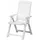 PROGARDEN Tampa Klappsessel 60 x 61 x 109 cm weiß 4 St. inkl. 4 x Auflagen terrakotta