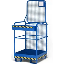 RR Industrietechnik R+R Industrietechnik Arbeitskorb Typ RAK-ONE 800x800x1900mm RAL5010 Enzianblau