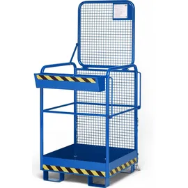 RR Industrietechnik R+R Industrietechnik Arbeitskorb Typ RAK-ONE 800x800x1900mm RAL5010 Enzianblau