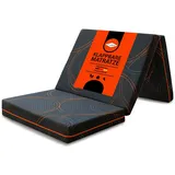MaxxGoods Klappmatratze 3-teilige Faltmatratze 90x190x10 cm - Faltbare Gästematratze mit Komfort-Schaumstoff, klappbar & platzsparend Matratze - waschbarer Bezug - Reisebett für Erwachsene & Kinder