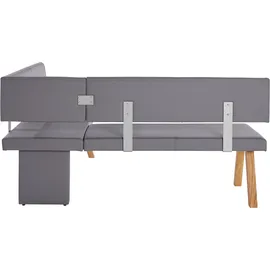 Home Affaire Rio 170 x 89 x 140 cm Kunstleder langer Schenkel links eiche geölt/grau