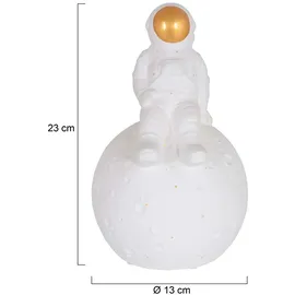Steinhauer Tischlampe Tischleuchte Beistelllampe Kugelleuchte im Monddesign Astronaut