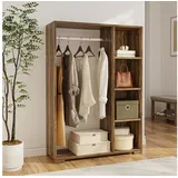 [en.casa] Nesbyen Kleiderschrank 0 x 0 x 0 cm Braun