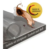 TEXMAXX Tischfolie transparent 2mm mit abgeschrägter Kante / Tischschutz transparent versch. Größen und Wunschmaß / Tisch Schutzfolie transpare... - Transparent