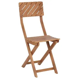 Beliani Balkon Set 3-tlg. Dunkelbraun