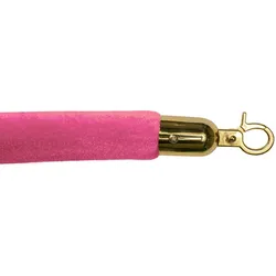 Absperrband VELOURS | Pink | Messing