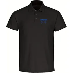 multifanshop Poloshirt - Hoffenheim - Herzschlag - Druck blau - Polo