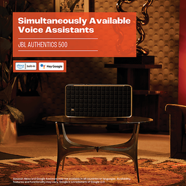 JBL Authentics 500 Smart Home Lautsprecher, Schwarz