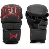 Tapout Unisex – Erwachsene Rancho MMA-Sparring Handschuhe, Black/Red, S/M EU