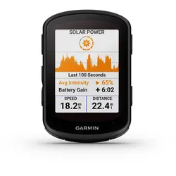 Garmin Edge 840 Solar GPS Fahrradcomputer, inkl. Aero Lenkerhalterung