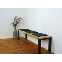 lycce Sitzkissen 40 x 33 cm Schwarz