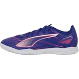 Puma Unisex Ultra 5 Play IT Soccer Shoe, Lapis Lazuli White-Sunset Glow, 41 EU