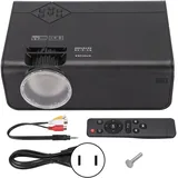 Tragbarer Mini-hd-projektor Mit Hifi-stereo-sound Für Heimkino, Tv-box, Pc Und Tablet, 100–240 V, Us-stecker, Schwarz