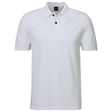 Boss Slim Fit Poloshirt mit kurzer Knopfleiste Modell 'Prime', Weiss, S