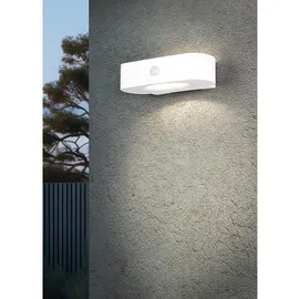 RL LED Außenwandleuchte weiß SMD Sensor Up Down Akku L 15,5 cm