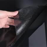 Tischdecke Transparent PVC-Tischschutz, Abwaschbar, Wasserdicht, Für Esstisch Couchtisch Und Schreibtisch, Verschiedenen Gr,Matte Texture Black (Dicke:1.6mm,Größe:65x65cm/25.6x25.6in)