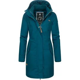 Ragwear Damen warmer Winter Parka Jannisa Intl Dark Green Gr. 4XL - 4XL