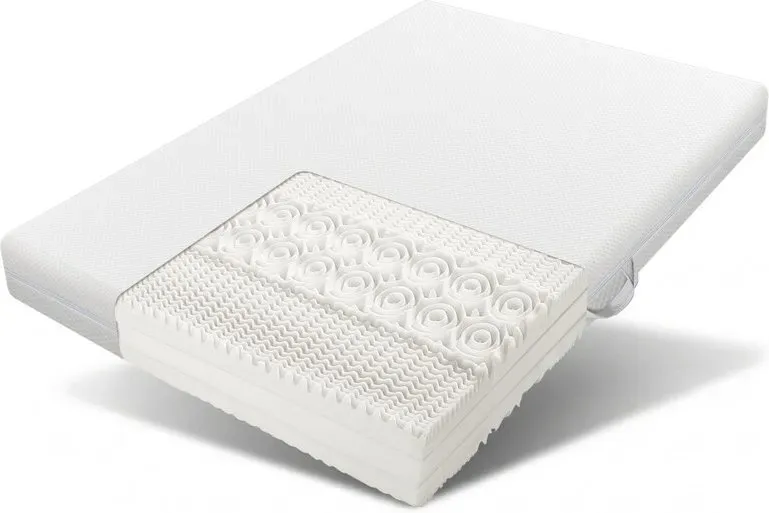 Kaltschaummatratze, 140x200, 7 Zonen Komfortschaummatratze, 20 cm hoch, H3,H2, Ergonomische Kaltschaummatratze mit Griffe & Bezug waschbar Klimafaser versteppt Mit Rundum-Reißverschluss