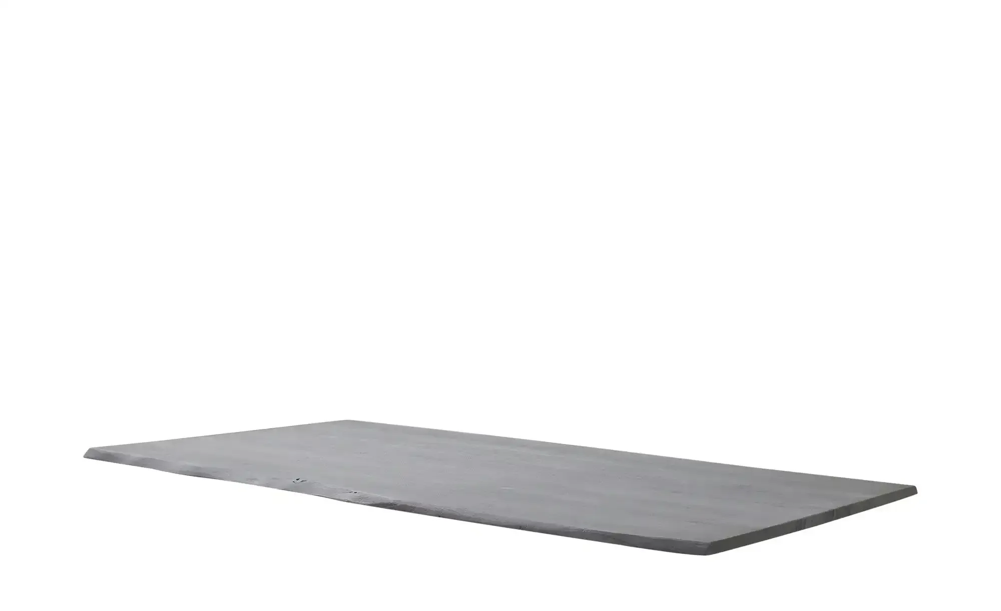 Dine + Mine Tischplatte mit Baumkante SigNature One ¦ grau ¦ Maße (cm): B: 90 H: 2,5